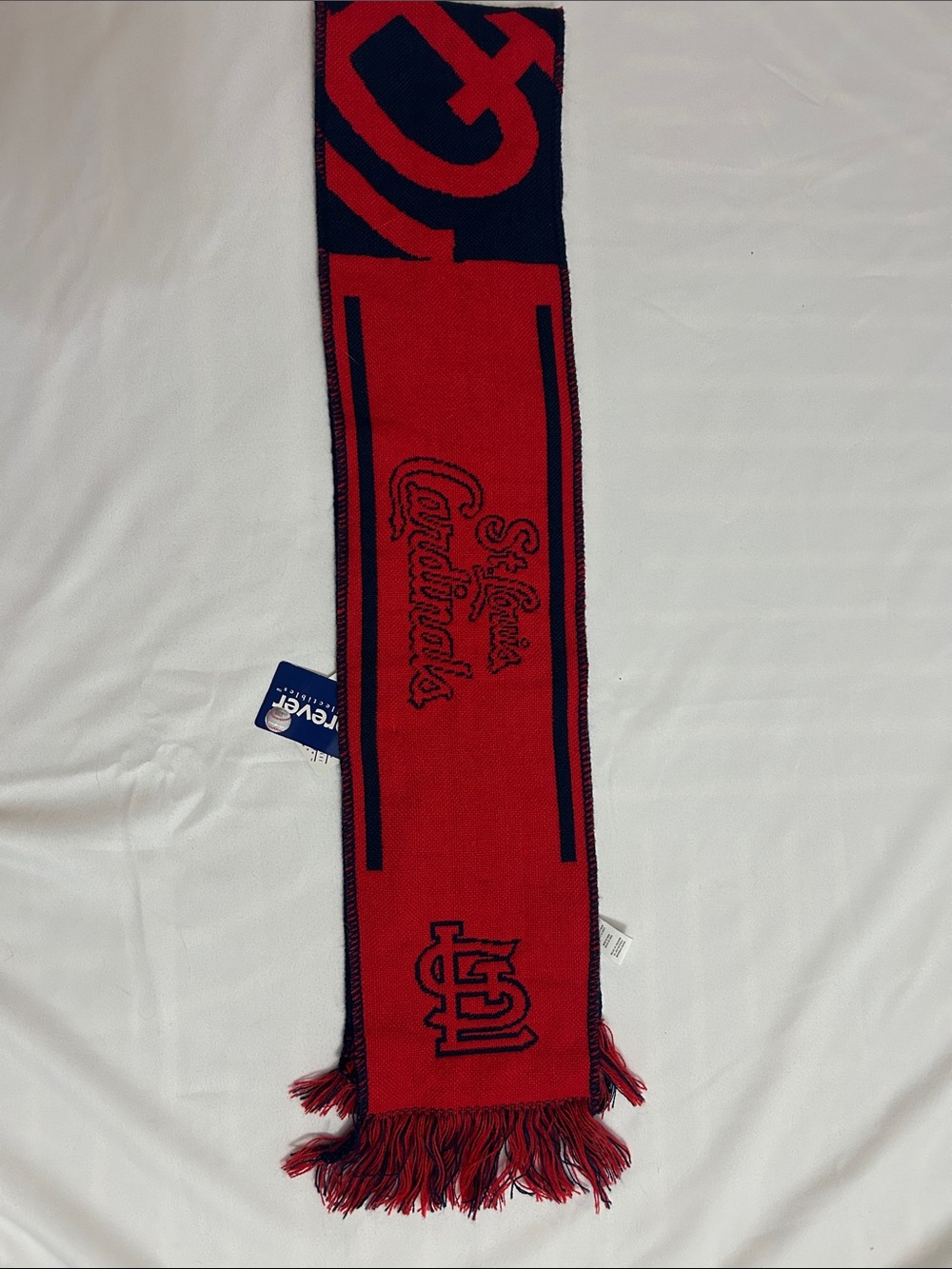 MLB St. Louis Cardinals Red & Navy Knit Scarf